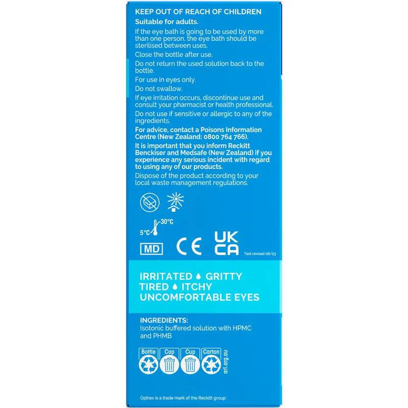 Eye Wash with Bath 300ml-OPTREX-Matakana Pharmacy
