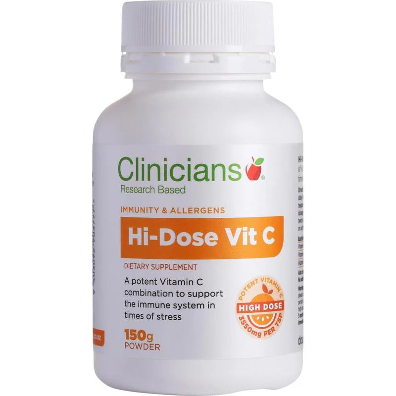 Hi-Dose Vitamin C Powder 150g | Clinicians-Clinicians-Matakana Pharmacy