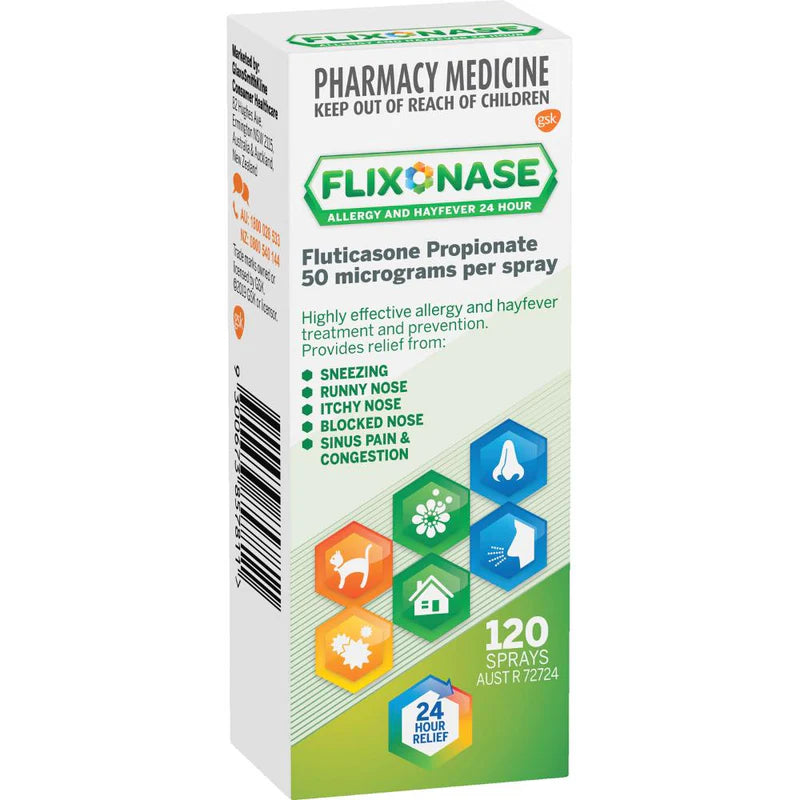 Flixonase 24hour Nasal Spray 120 Sprays-GSK-Matakana Pharmacy