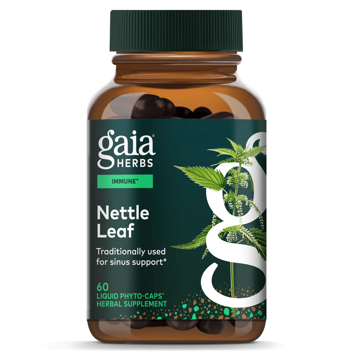 Gaia Herbs Nettle Leaf, front of pack