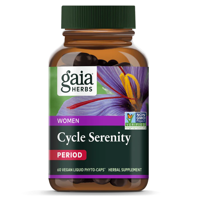 Gaia Herbs Period Cycle Serenity, front of pack