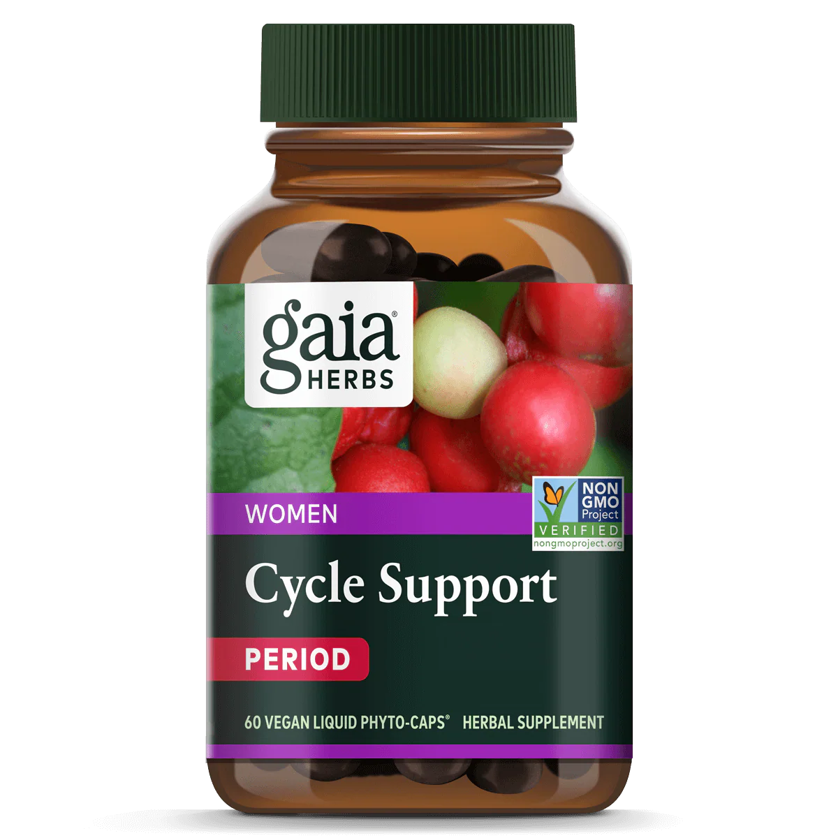Gaia Herbs Cycle Support, front of pack