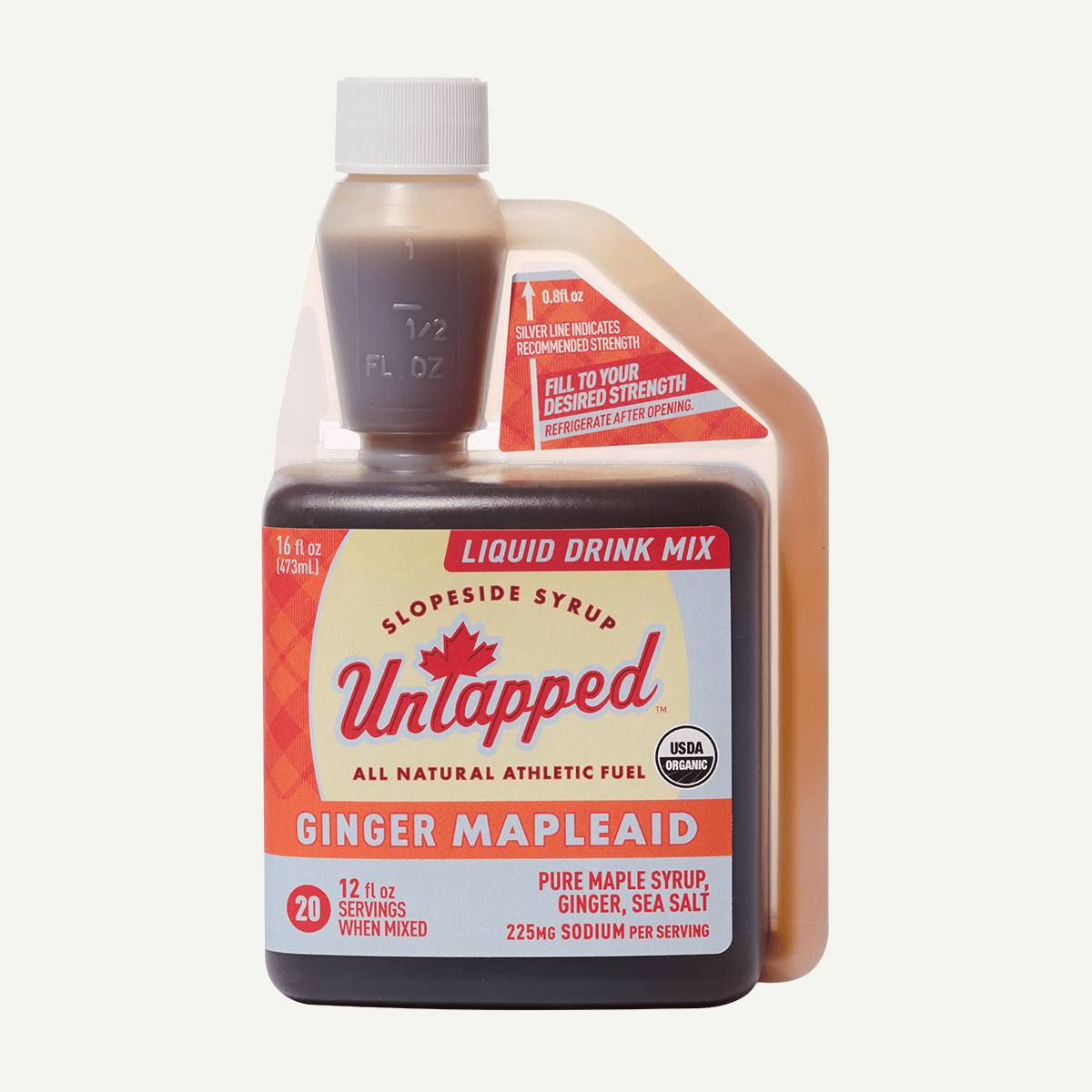 UnTapped Mapleaid Ginger Electrolyte + Carb 20 serving Bulk Bottle