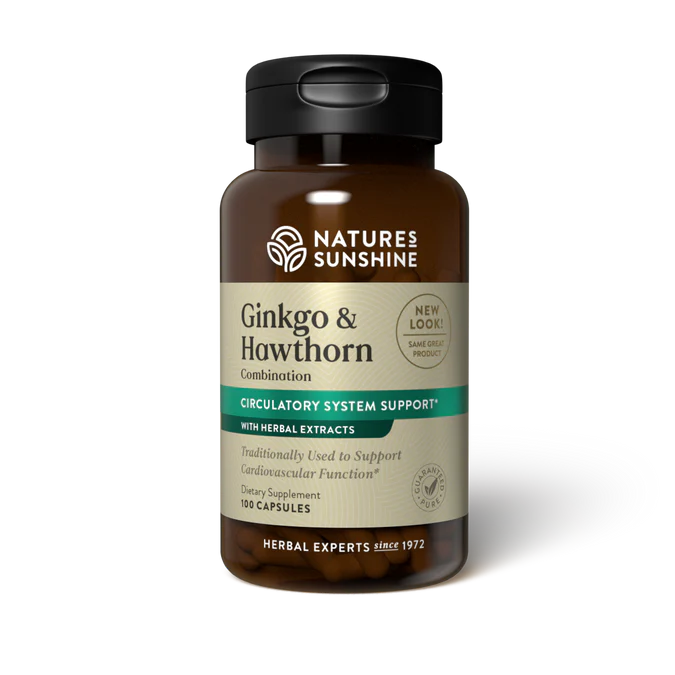 Ginko & Hawthorn 100 Capsules-Matakana Pharmacy