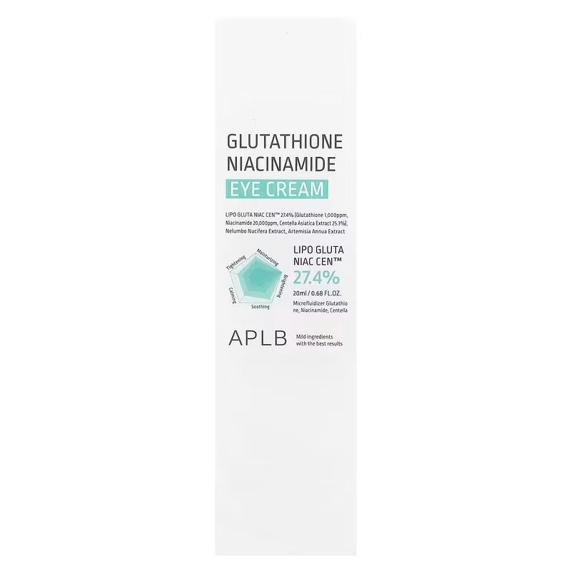 Glutathione Niacinamide Eye Cream 20ml-APLB-Matakana Pharmacy