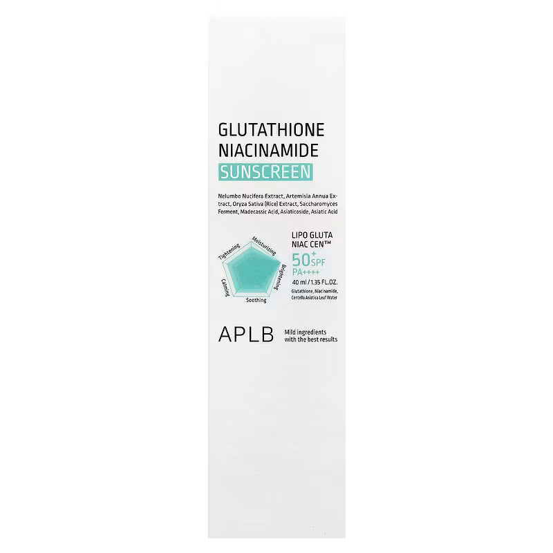 Glutathione Niacinamide Sunscreen SPF50+ PA++++ 40ml-APLB-Matakana Pharmacy