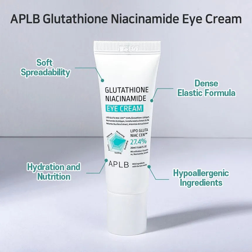 Glutathione Niacinamide Eye Cream 20ml-APLB-Matakana Pharmacy