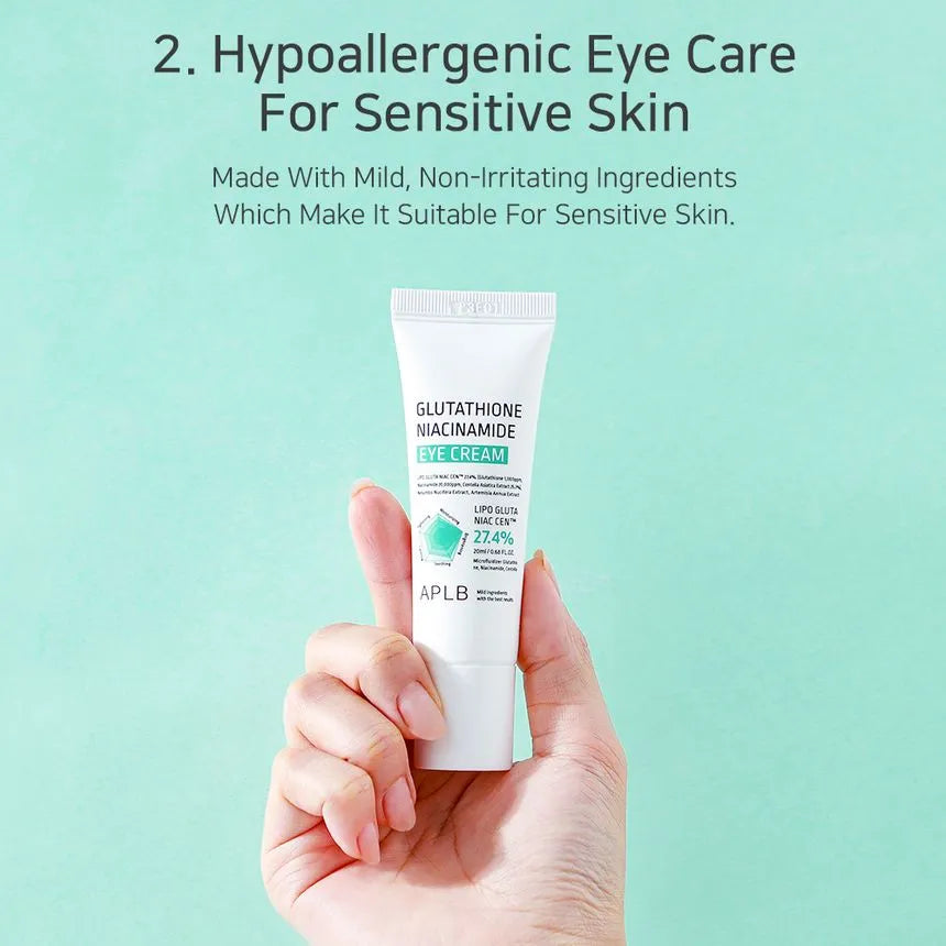 Glutathione Niacinamide Eye Cream 20ml-APLB-Matakana Pharmacy