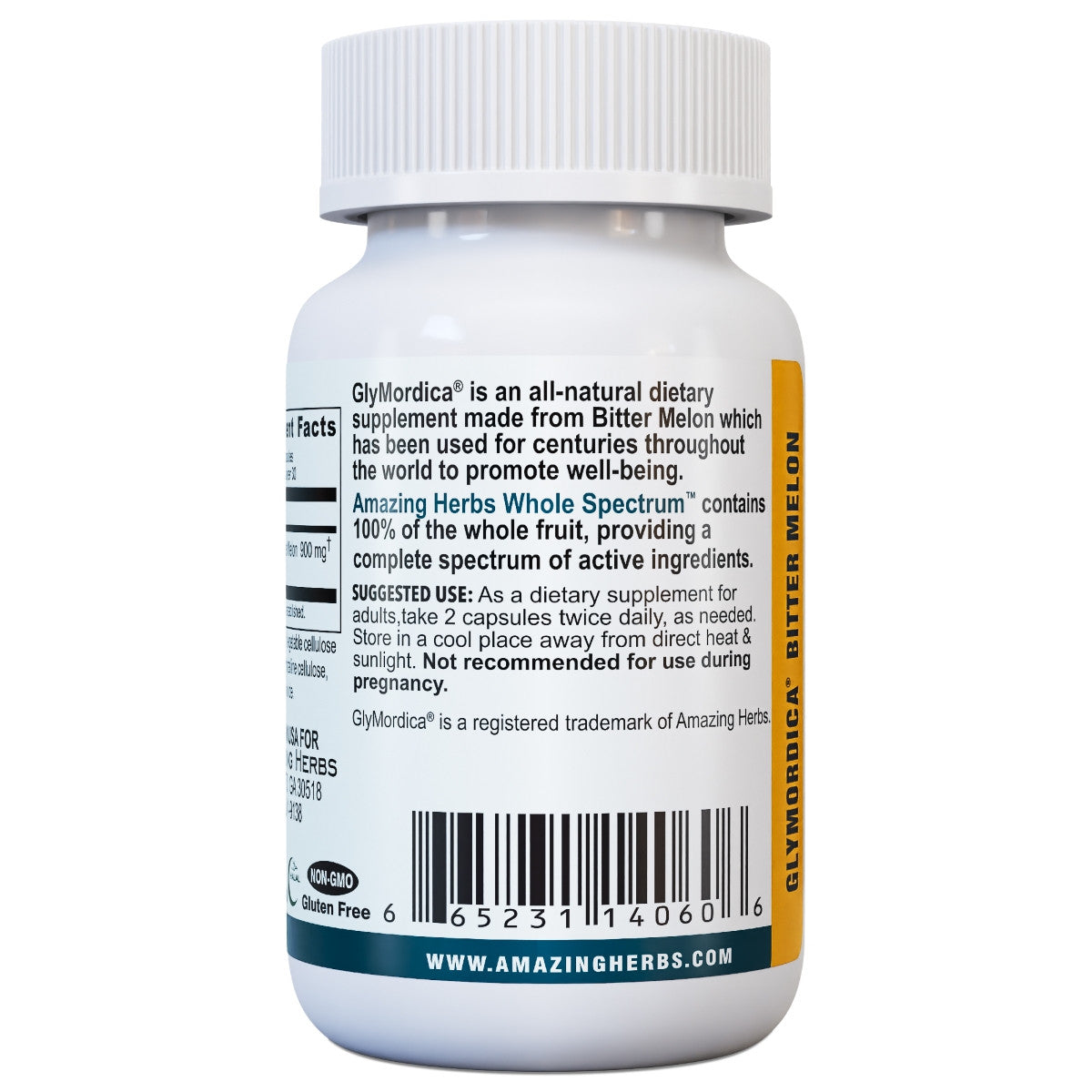 Image of Glymordica - Bitter Melon 60caps suggested use