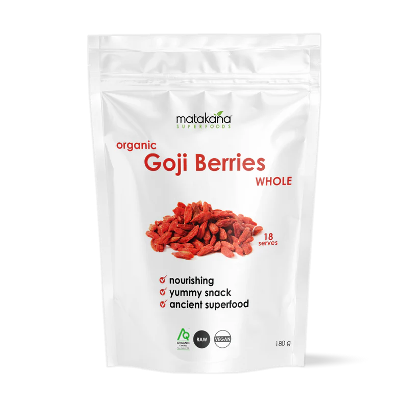 Image of Goji Berries Whole Organic 180g