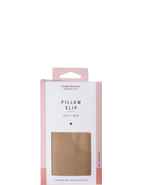 SIMPLY ESSENTIAL Satin Pillow Slip Gold-Matakana Pharmacy