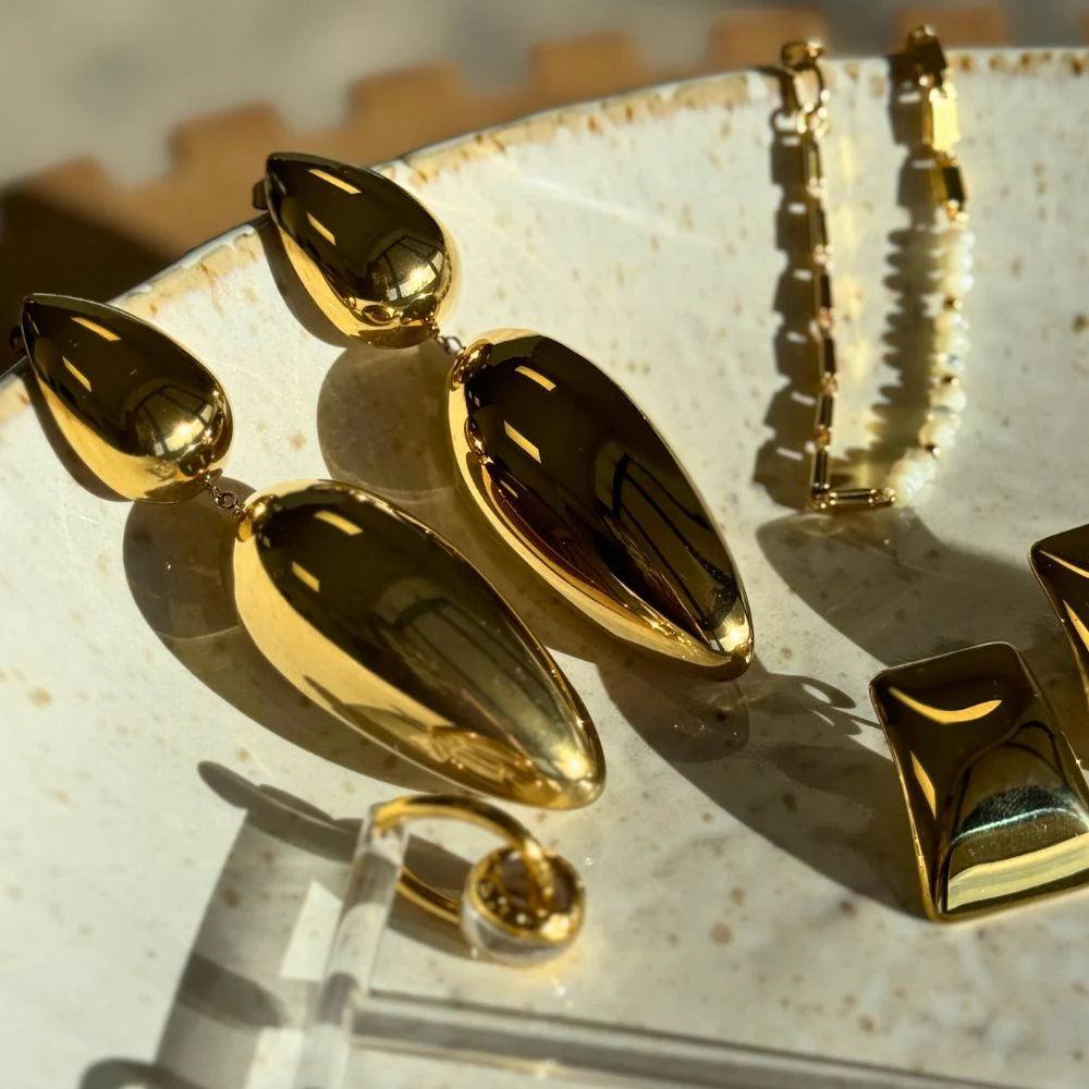 Earrings - Origin Gold-Queen Of The Foxes-Matakana Pharmacy