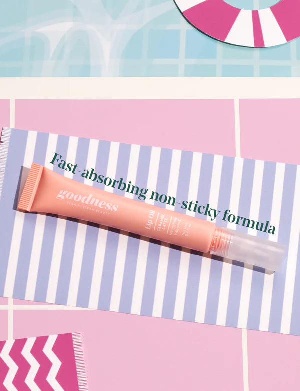 Be Lush Lip Oil Caramel Latte 12ml-Matakana Pharmacy