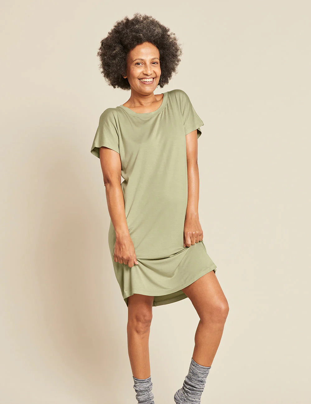 BOODY Goodnight Nightdress Sage XS-Matakana Pharmacy