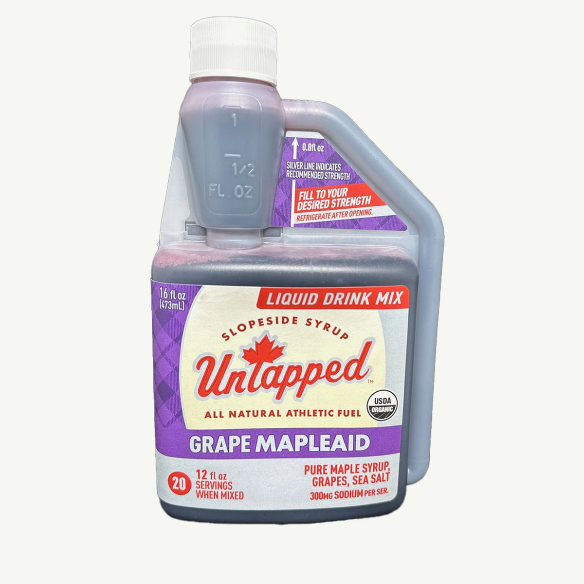 UnTapped Mapleaid Grape Electrolyte + Carb 20 serving Bulk Bottle