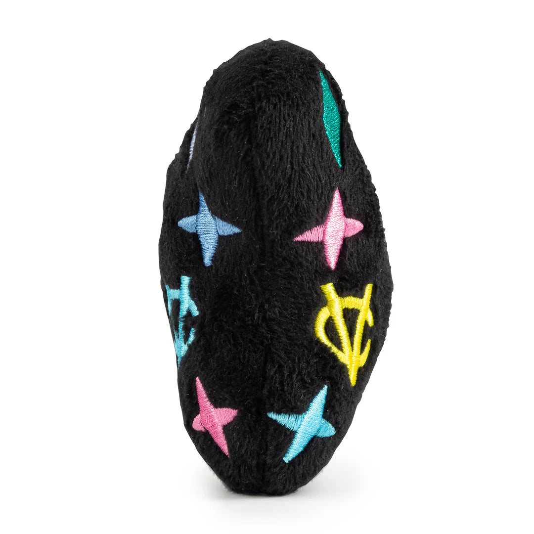 Black Monogram Chewy Vuiton Bone Squeaker Dog Toy Large-Haute Diggity Dog-Matakana Pharmacy
