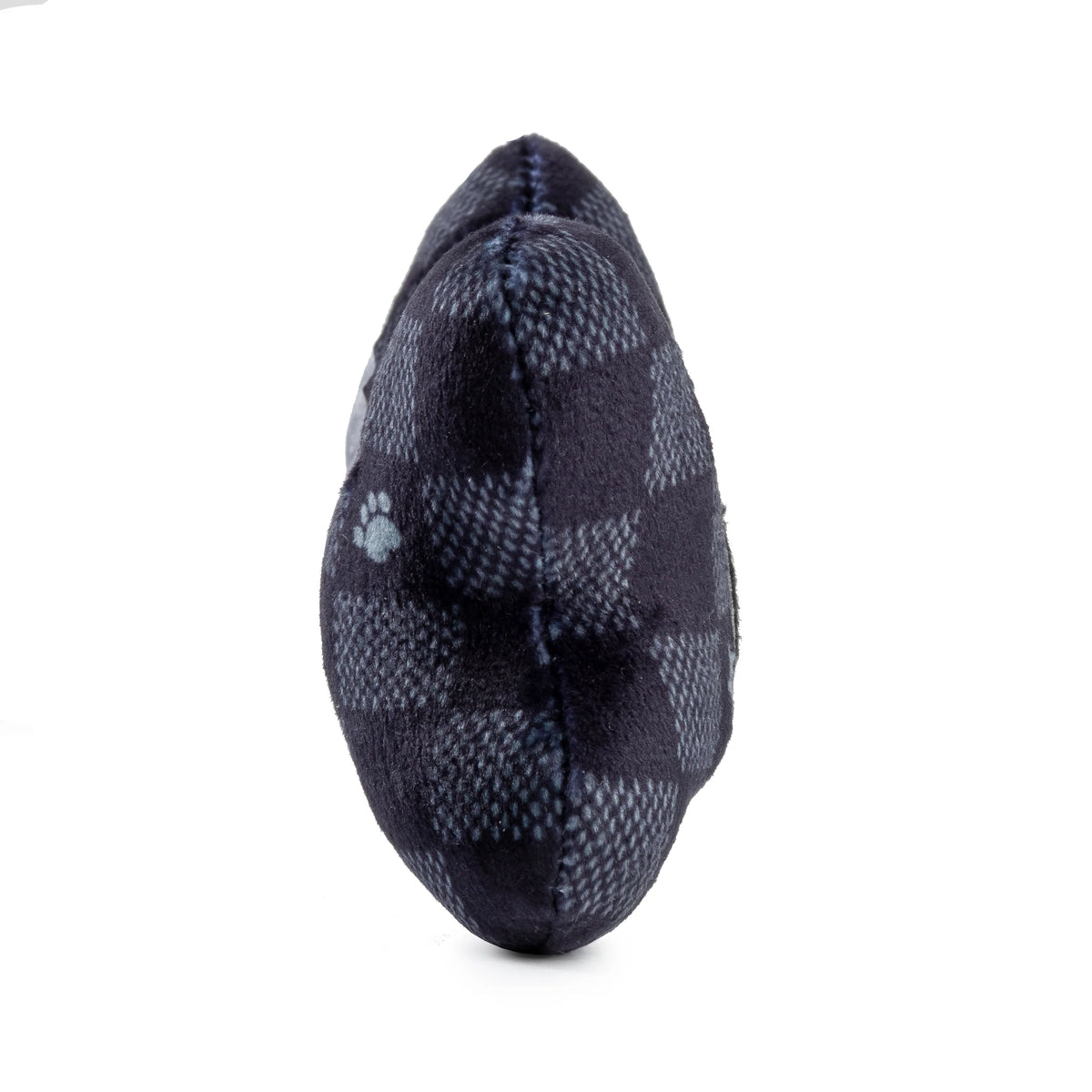 Black Checker Chewy Vuiton Bone Squeaker Dog Toy Large-Haute Diggity Dog-Matakana Pharmacy
