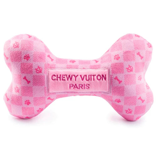 Pink Checker Chewy Vuiton Bone XL-Haute Diggity Dog-Matakana Pharmacy