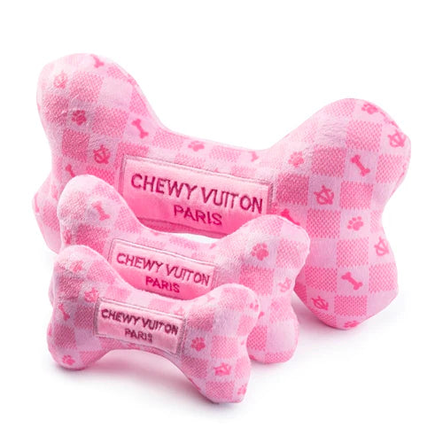Pink Checker Chewy Vuiton Bone XL-Haute Diggity Dog-Matakana Pharmacy