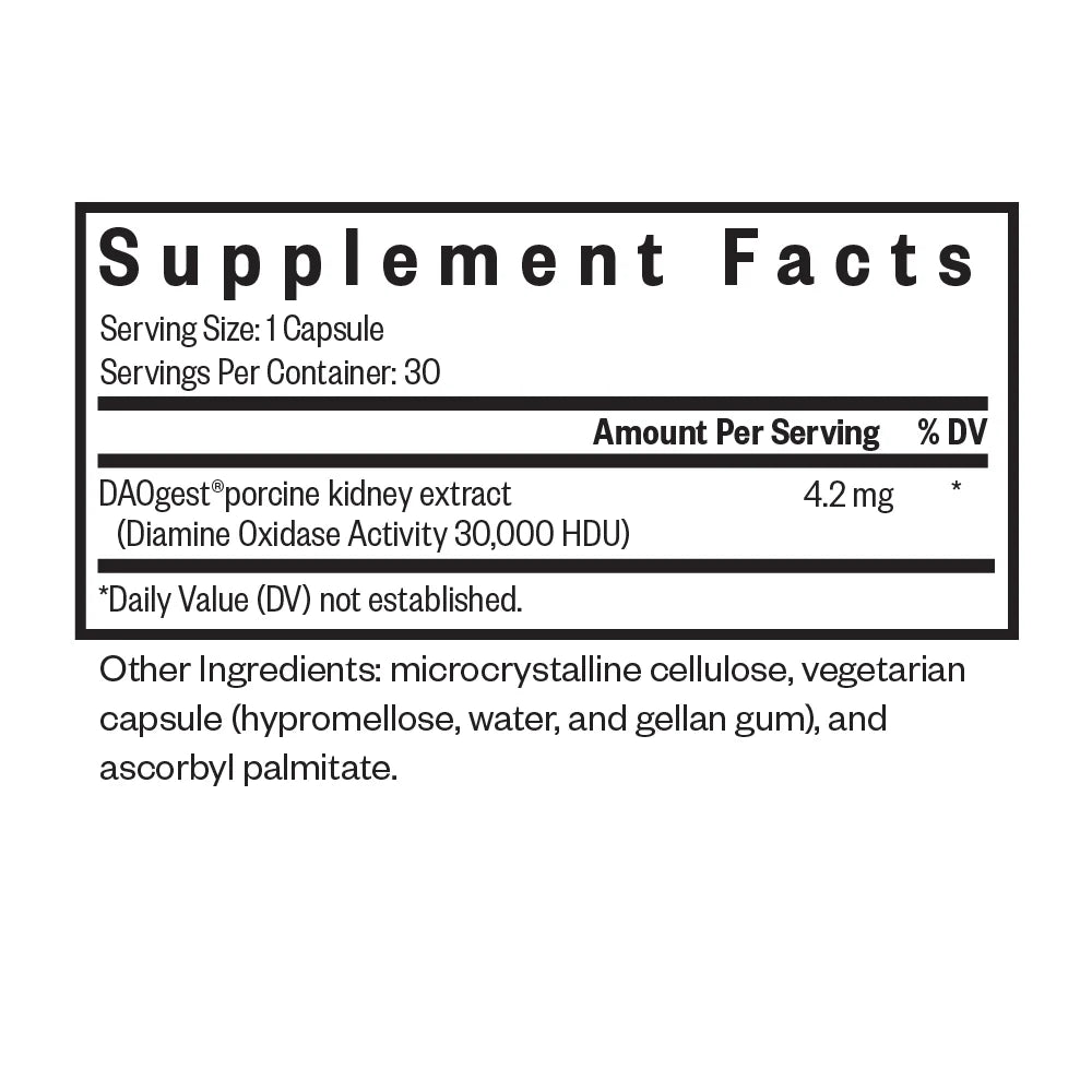 Histamine Digest / DAO Enzyme 30caps-Seeking Health-Matakana Pharmacy