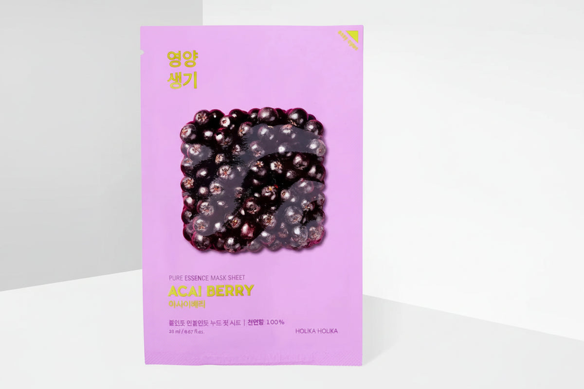 Pure Essence Face Mask Sheet Acai Berry-Holika Holika-Matakana Pharmacy