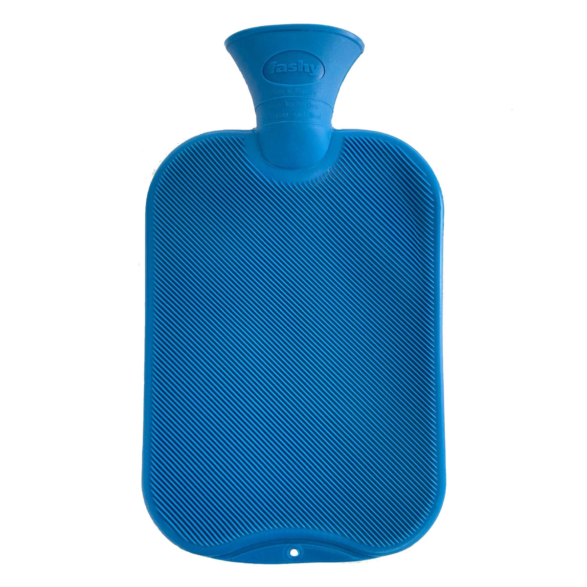 Hot Water Bottle Wavy Single Rib Blue 2L-FASHY-Matakana Pharmacy
