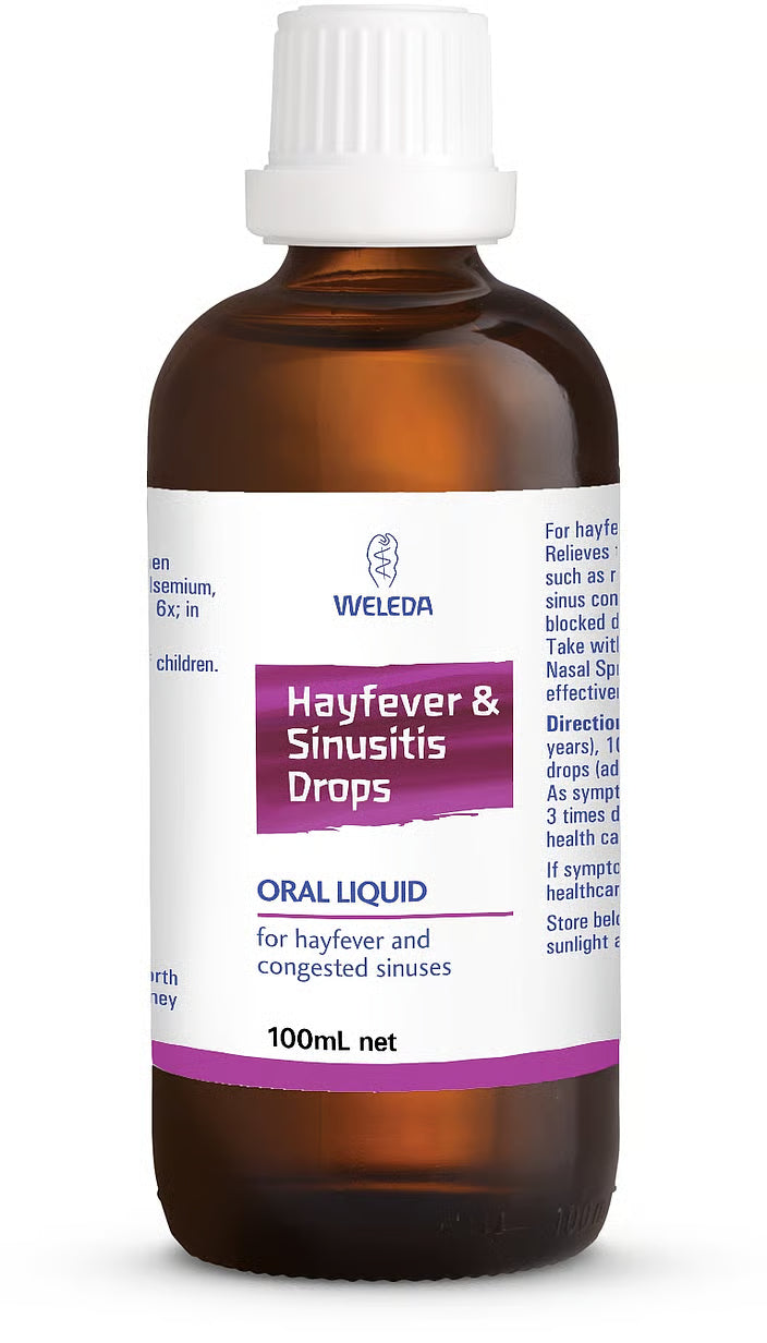 Hayfever & Sinusitis Drops, 100ml-Weleda-Matakana Pharmacy