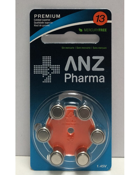Hearing Aid Battery Size 13 6pk-Matakana Pharmacy