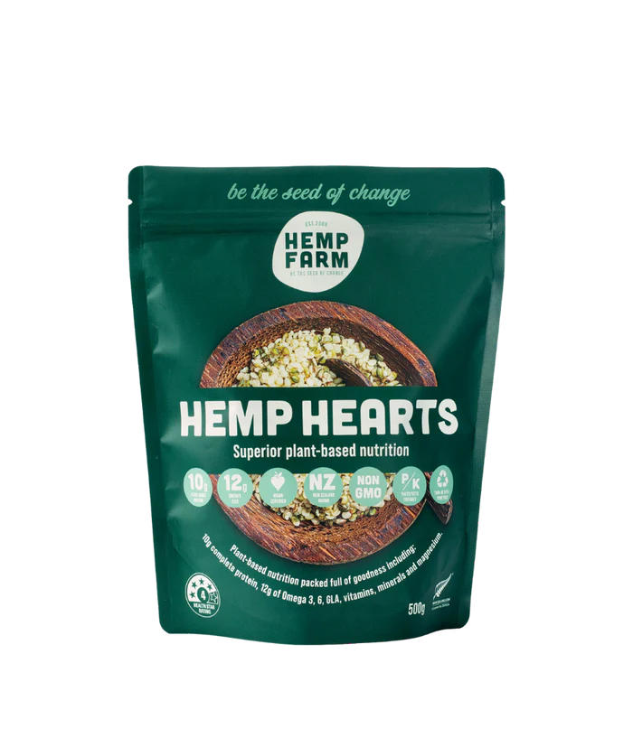 Hemp Hearts 500g-Hemp Farm-Matakana Pharmacy