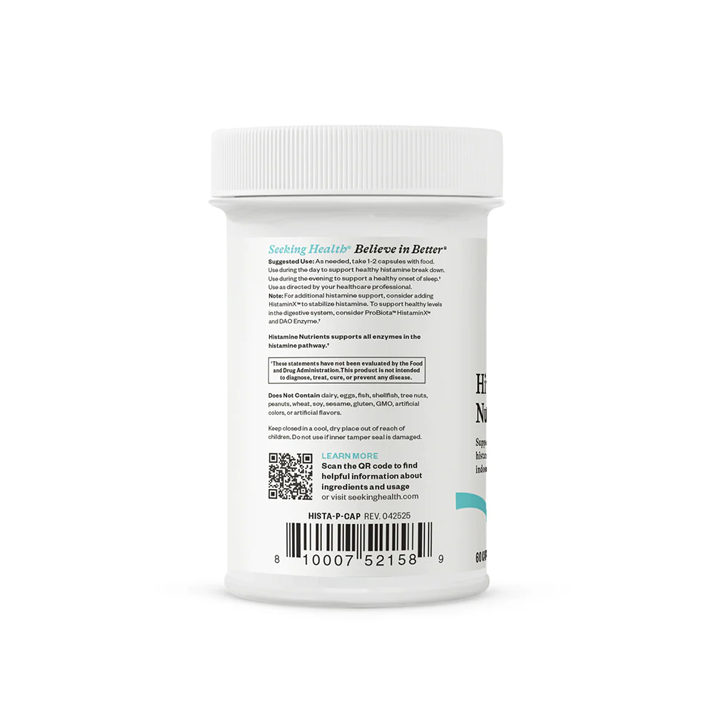 Histamine Nutrients 60 Capsules-Seeking Health-Matakana Pharmacy