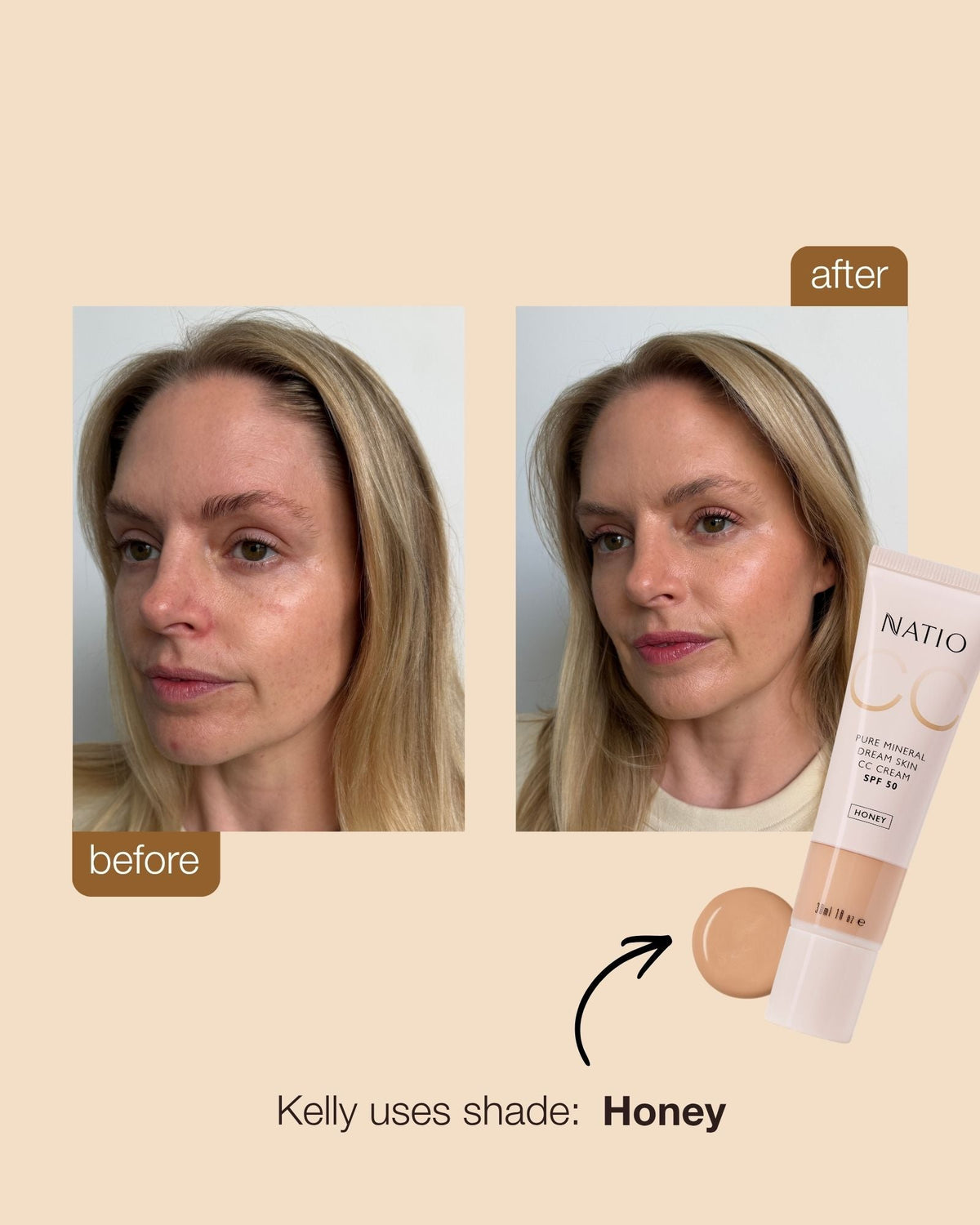 Dream Skin CC Cream SPF50 Honey 30ml