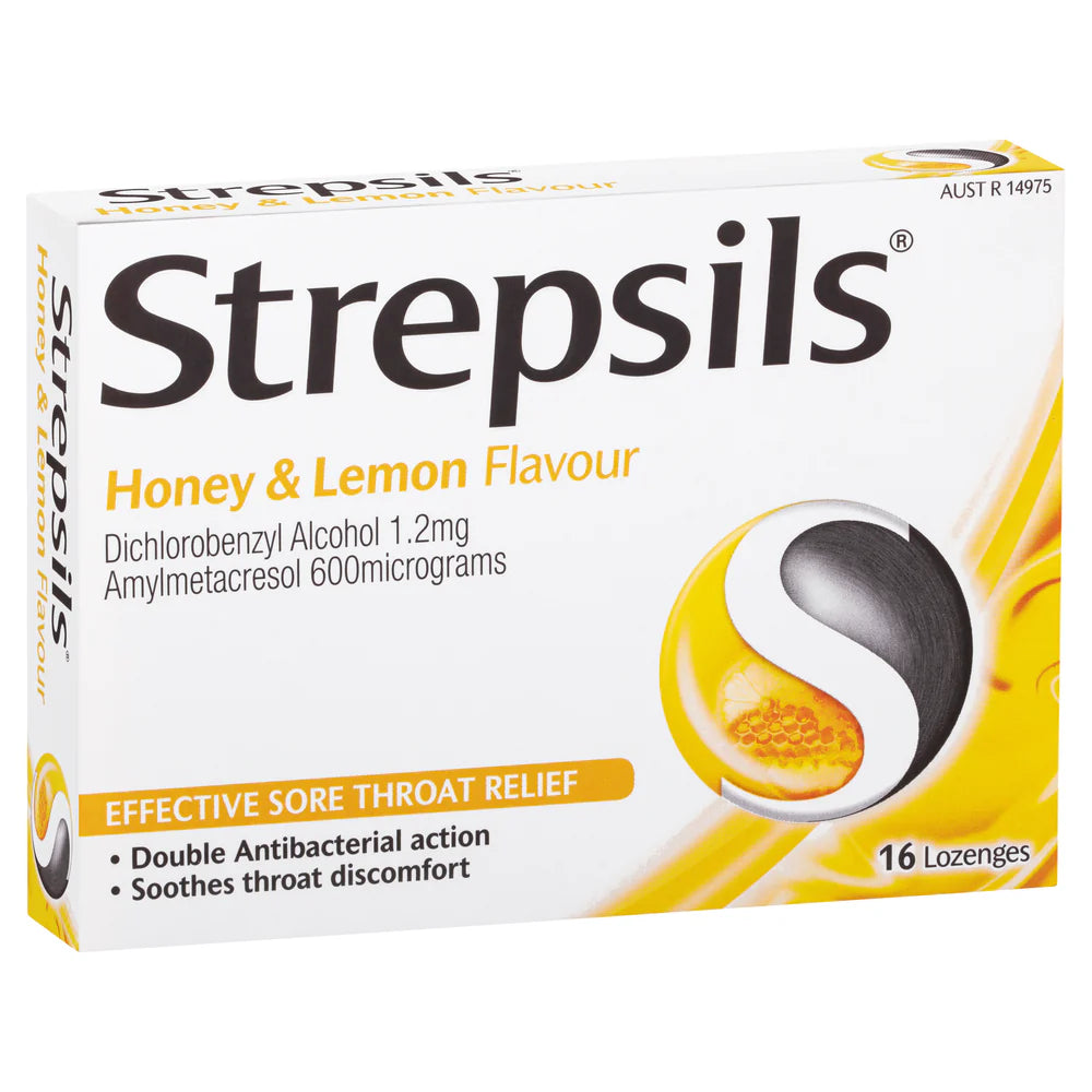 image of strepsils honey & lemon flavour