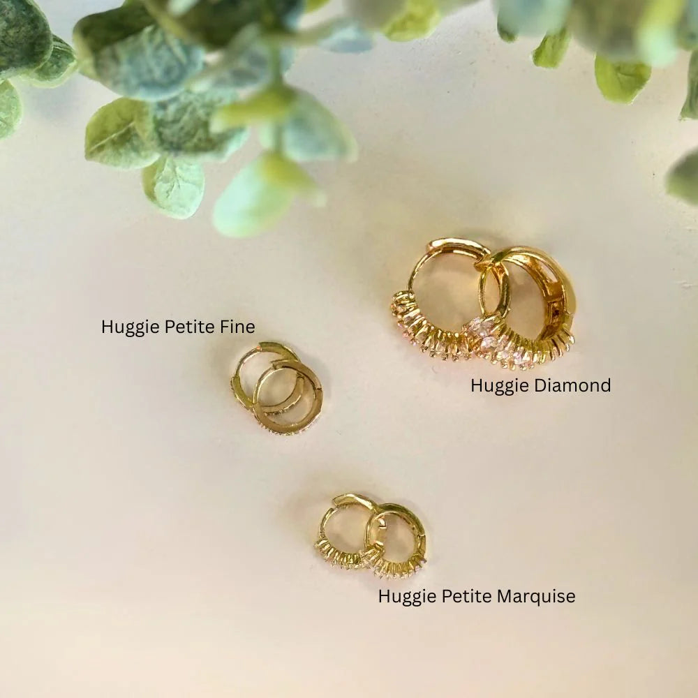 Earrings Huggies Sleeper Petite Marquise-Queen Of The Foxes-Matakana Pharmacy