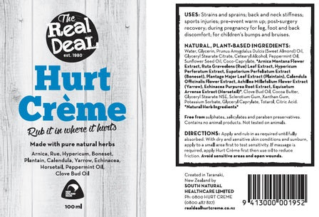 Hurt Creme 100ml-Real Deal-Matakana Pharmacy