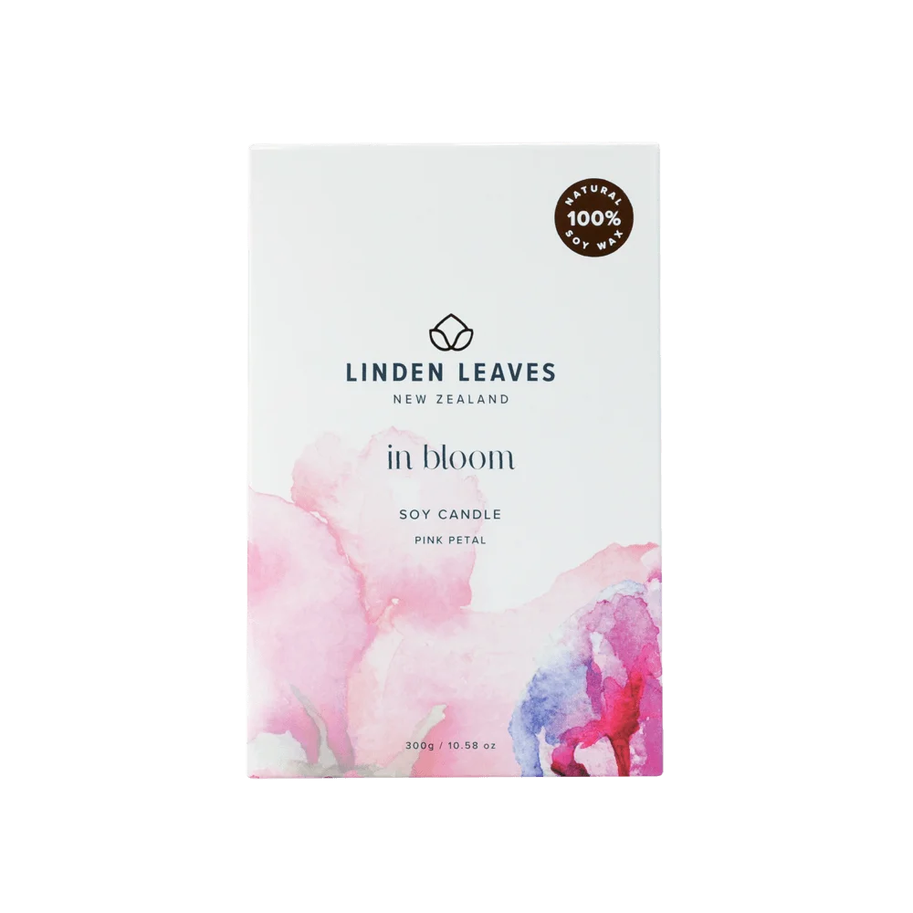 Pink Petal Soy Candle 300g-Linden Leaves-Matakana Pharmacy
