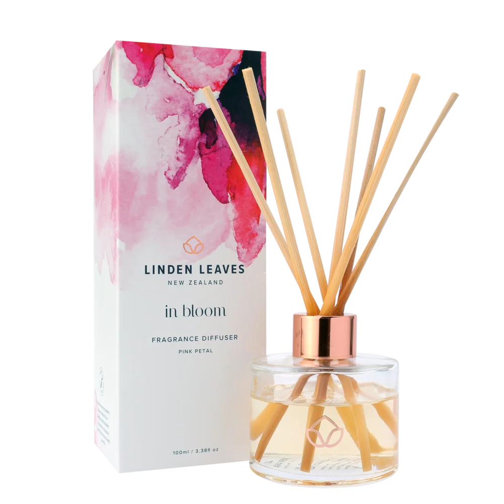 Pink Petal Fragrance Diffuser 100ml-Linden Leaves-Matakana Pharmacy