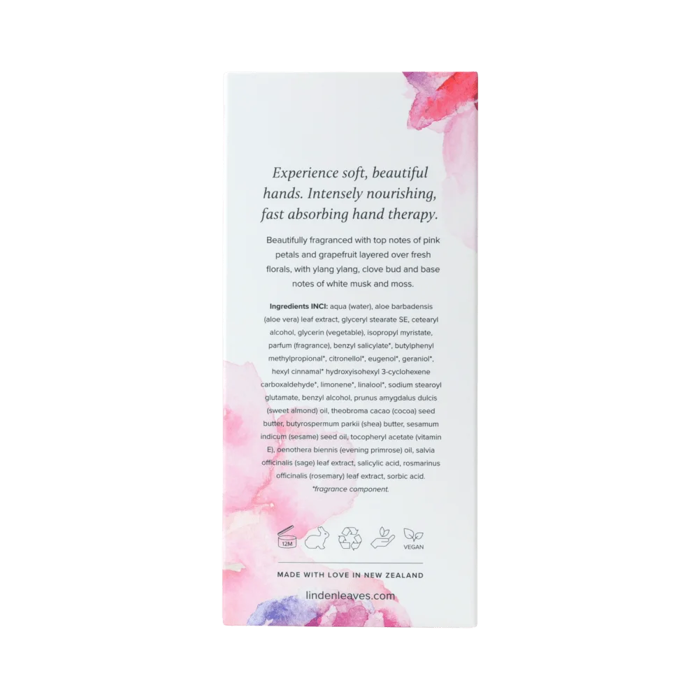 Pink Petal Hand Cream 100ml-Linden Leaves-Matakana Pharmacy