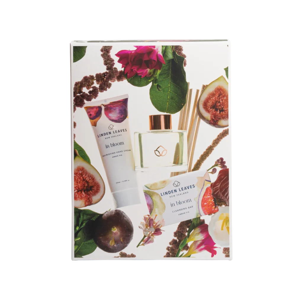 Amber Fig Hands & Home Gift Set 3pc-Linden Leaves-Matakana Pharmacy