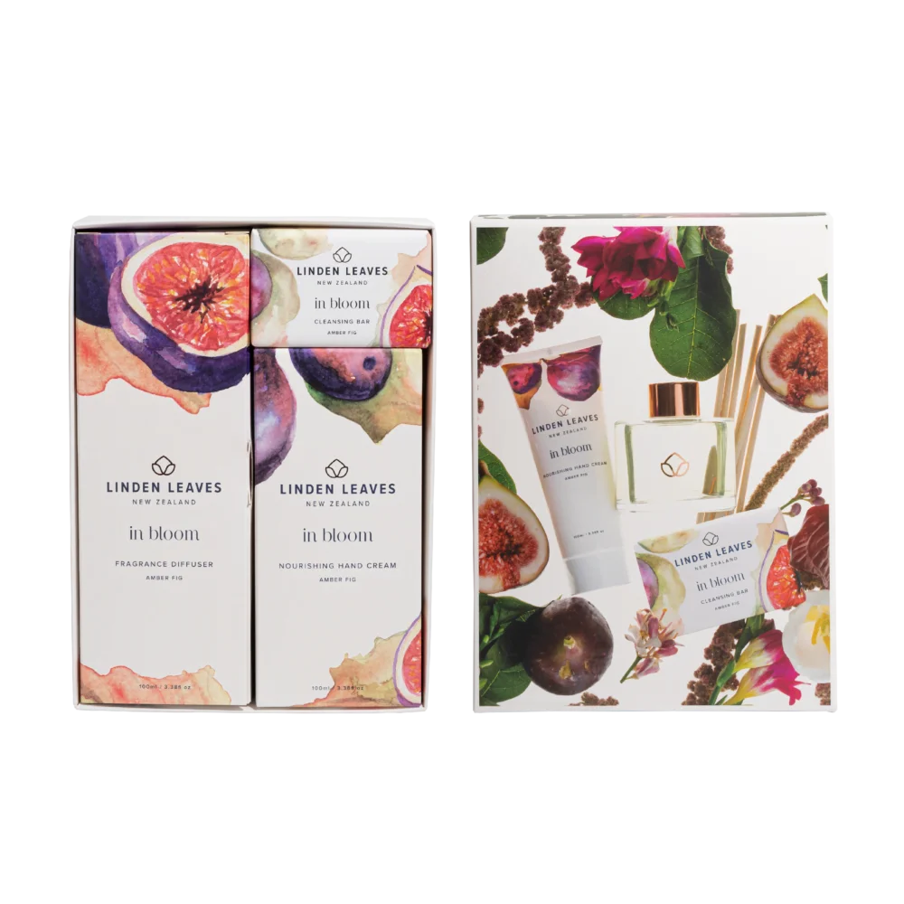 Amber Fig Hands & Home Gift Set 3pc-Linden Leaves-Matakana Pharmacy