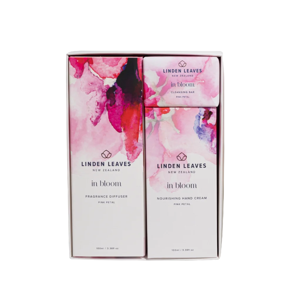 Pink Petal Hand & Home Gift Set 3pc-Linden Leaves-Matakana Pharmacy