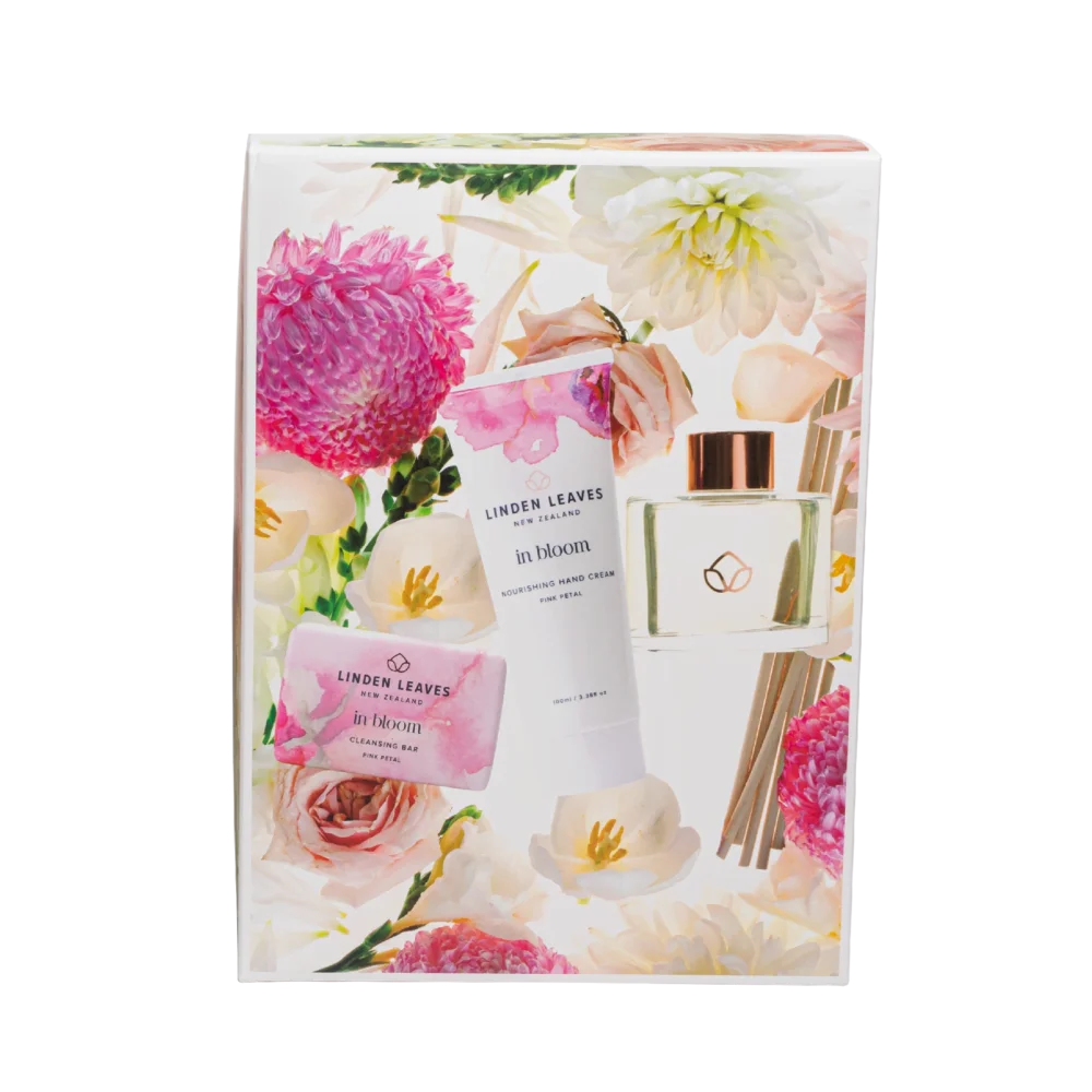 Pink Petal Hand & Home Gift Set 3pc-Linden Leaves-Matakana Pharmacy