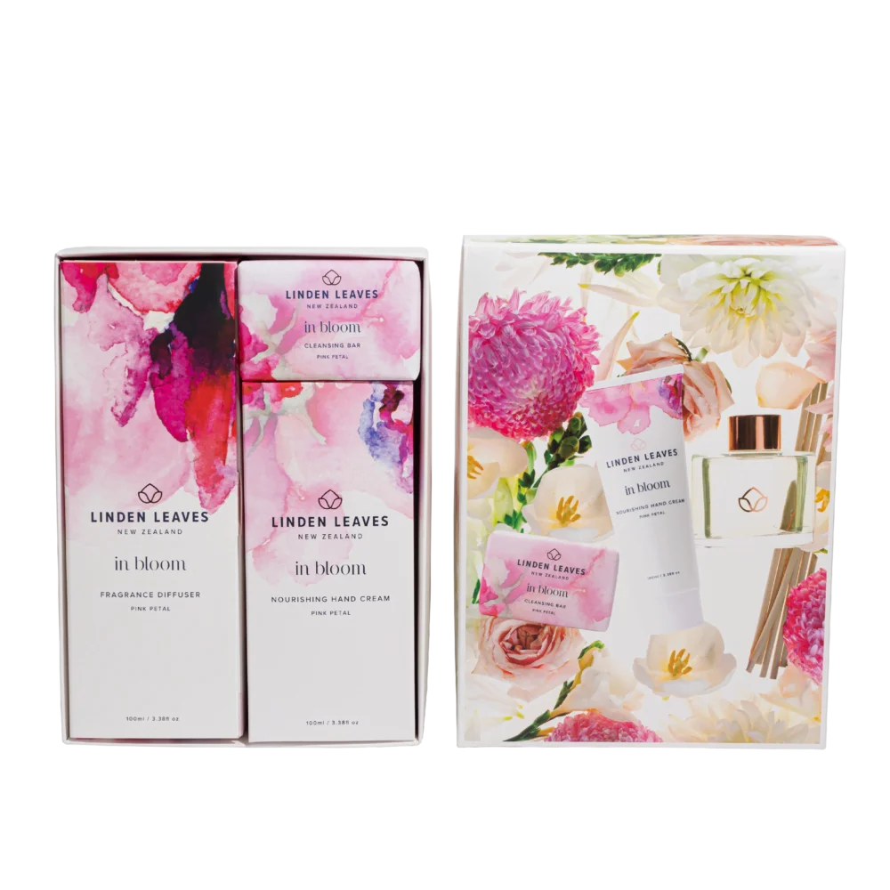 Pink Petal Hand & Home Gift Set 3pc-Linden Leaves-Matakana Pharmacy