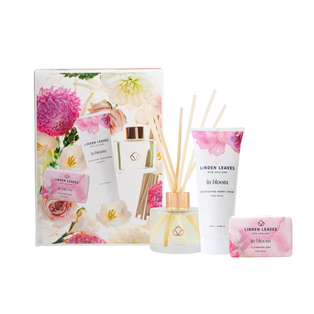 Pink Petal Hand & Home Gift Set 3pc-Linden Leaves-Matakana Pharmacy
