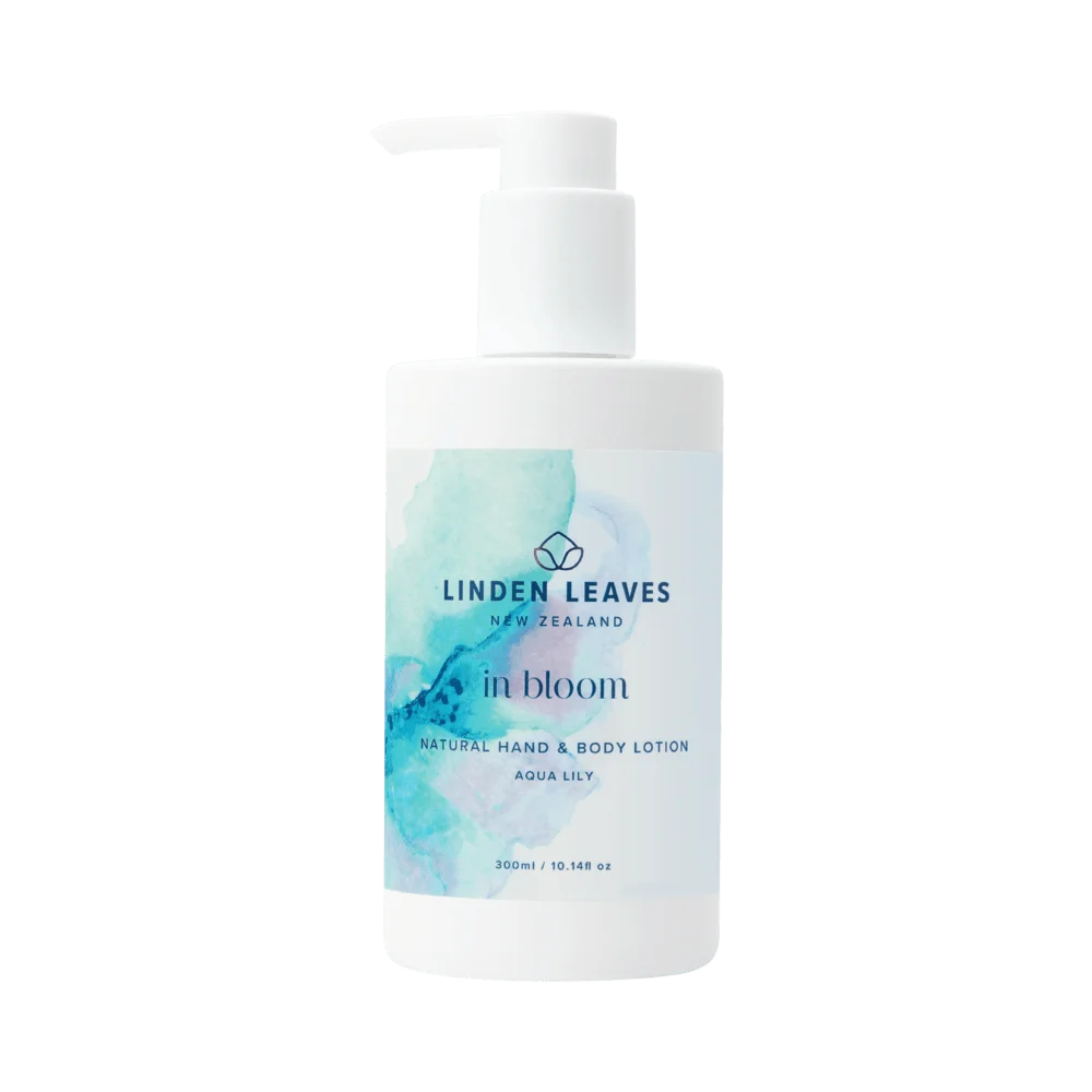 Aqua Lily Hand & Body Lotion 300ml-Linden Leaves-Matakana Pharmacy
