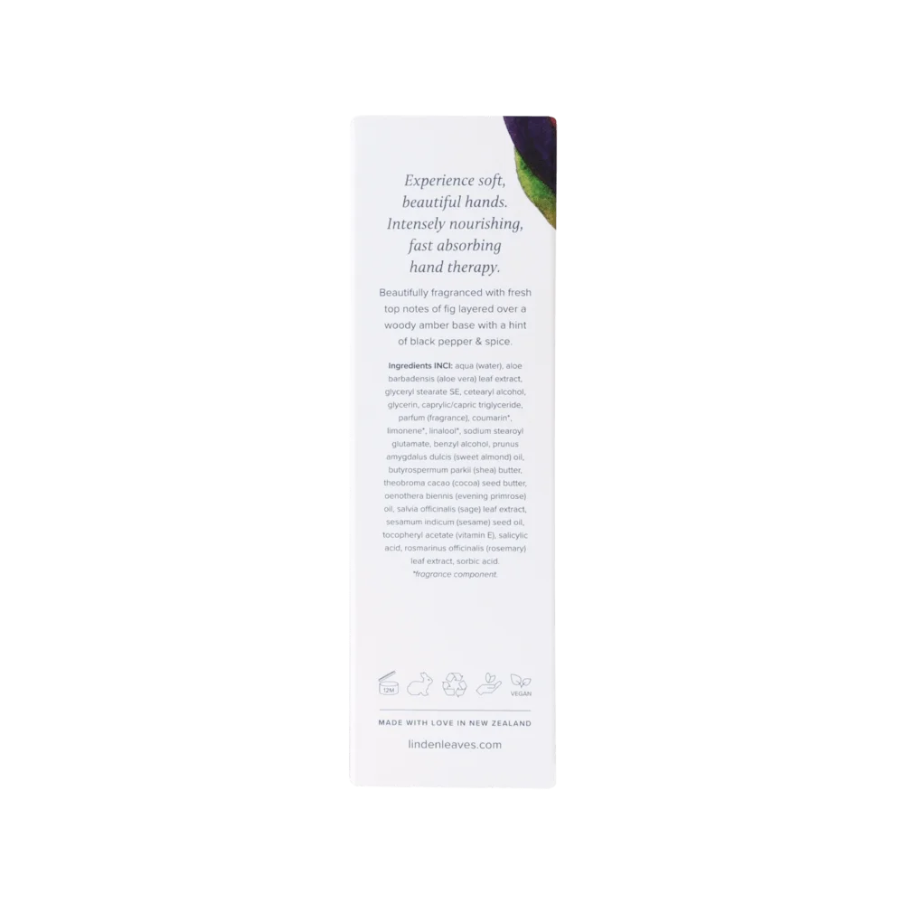 Amber Fig Hand Cream Boxed 25ml-Linden Leaves-Matakana Pharmacy