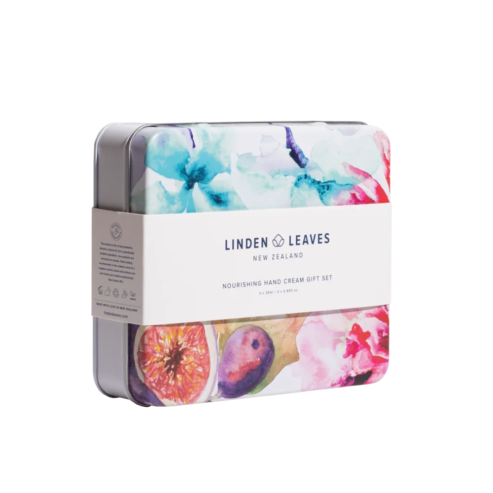 Hand Cream Selection Tin Gift Set 3 x 25ml-Linden Leaves-Matakana Pharmacy