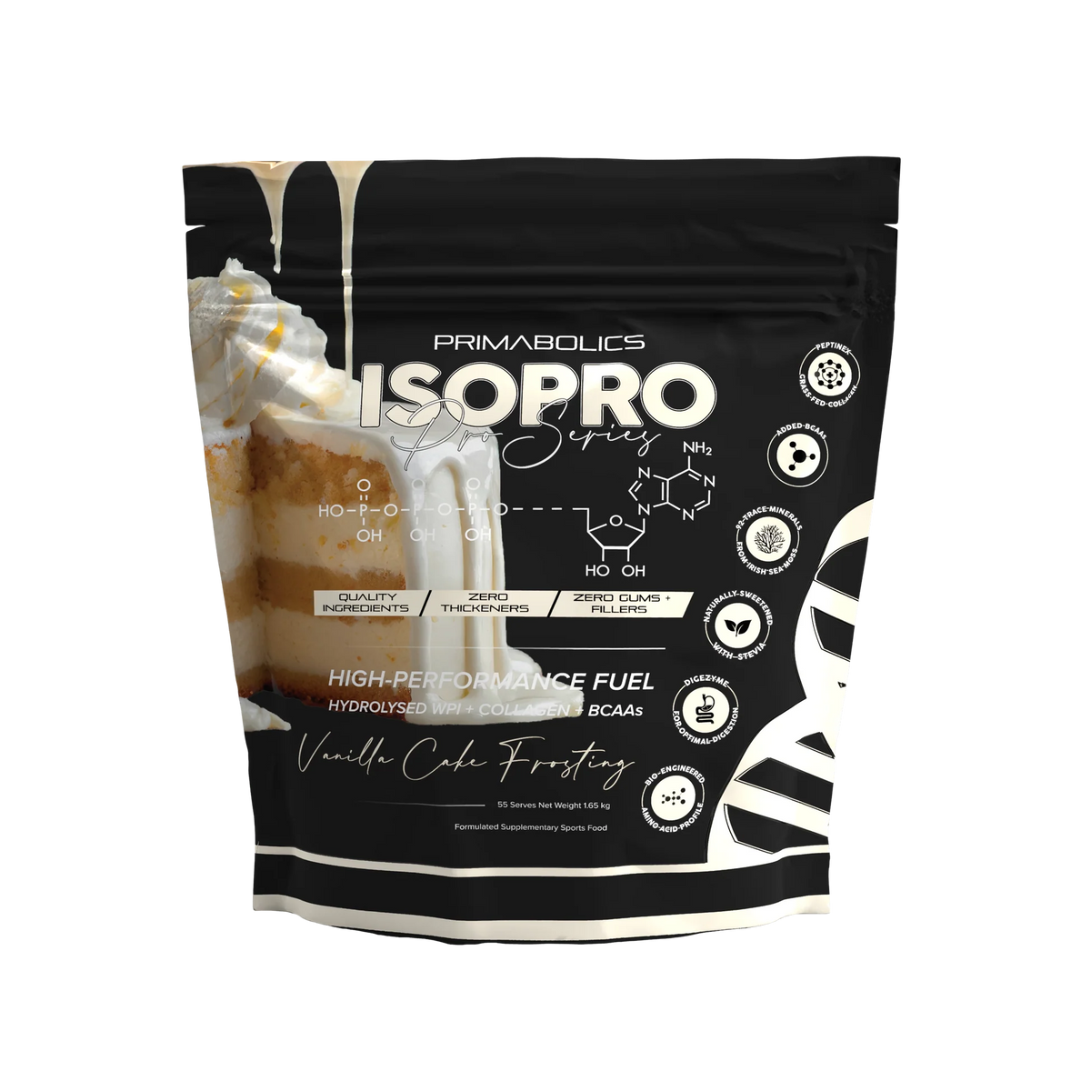 Iso Pro Vanilla Cake Frosting 55 Serve Bag-Primabolics-Matakana Pharmacy
