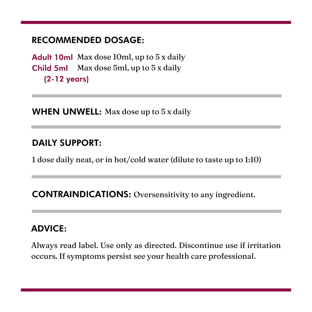 Immunity Tonic 200ml-Wild Dispensary-Matakana Pharmacy