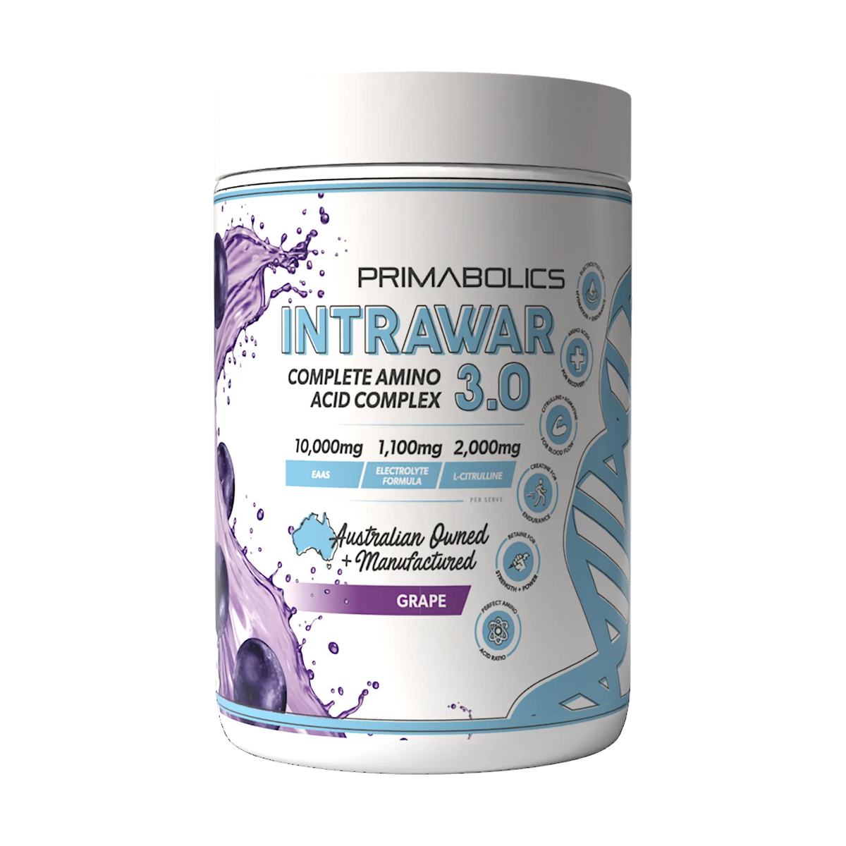 Intrawar Complete Amino Complex Grape Powder-Primabolics-Matakana Pharmacy