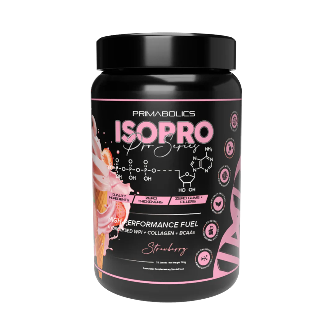 Iso Pro Strawberry Soft Serve 750g-Primabolics-Matakana Pharmacy